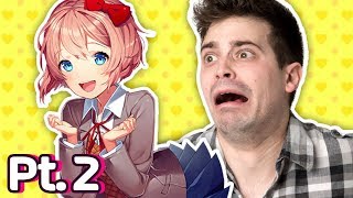 THINGS GET WEIRDER  Doki Doki Literature Club Pt 2 [upl. by Armelda]