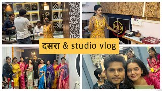 Dassehra celebration at My studio PSD studio vlog ☺️❤️  priyankadiwate [upl. by Zink]