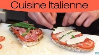 Bruschetta au jambon de parme facile [upl. by Arimak]