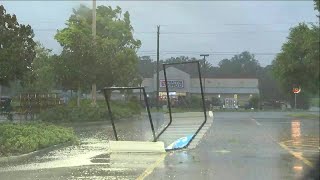 Hurricane Debby causes damage in Live Oak Florida [upl. by Aelram]