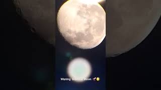 Waning Gibbous Moon 🔭🌖 20OCT2024 astronomyequipment telescope lunarphase timelapse [upl. by Yssej]