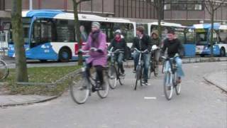 Cycling in freezing cold  Utrecht Netherlands 48 [upl. by Rourke224]