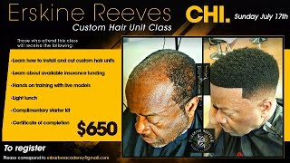 Mens Custom Hair Unit aka Man Weave Class Before amp After Video [upl. by Shiroma]