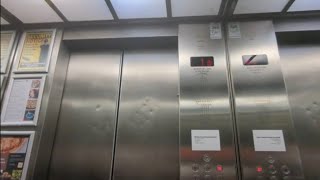 Last Time Of Going Up And Down In Hydraulic Lift In Britannia Hotel In Canary Wharf In London [upl. by Haelhsa]