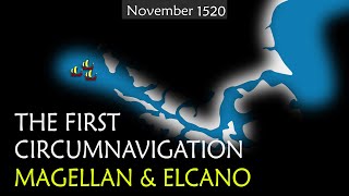 The First Circumnavigation of the Earth by Magellan amp Elcano  Summary on a Map [upl. by Busch]