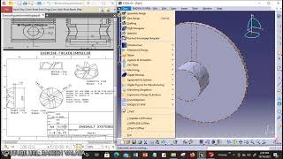 construction of blade impeller in catiav5 [upl. by Novyert]