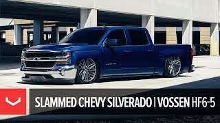 Slammed Chevy Silverado  Vossen HF65 [upl. by Dunson672]