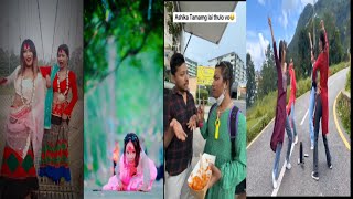 New dance tiktok 2024 Ashika Tamang DD ko copy viral tiktok 2024 New tharu tiktok Dance video [upl. by Audy277]