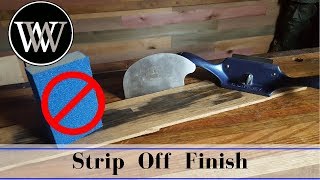 How to Strip Wood Finish the Easy Way  NO SAND PAPER NEEDED [upl. by Gnay]