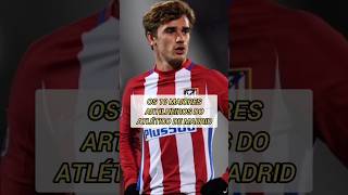 Os 10 maiores artilheiros do Atlético de Madrid atleticomadrid griezmann [upl. by Deelaw852]