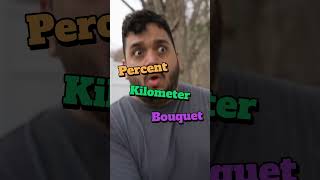 How to Pronounce These Words Percent Kilometer Bouquet shorts funny learnenglish [upl. by Halladba280]