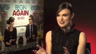 Keira Knightley on Begin Again quotI wish when I sung I sounded like Adelequot 2014 interview [upl. by Rebel]