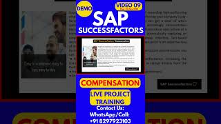 SAP SuccessFactors Compensation Training Video 09 5th Nov 2024 sapsuccessfactorstraining [upl. by Anrehs]