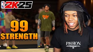 THE POWER Of 99 STRENGTH On A Guard On NBA 2K25 [upl. by Nitsu]