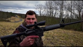 Shooting 500 yards with Ruger AR15 [upl. by Kathye]