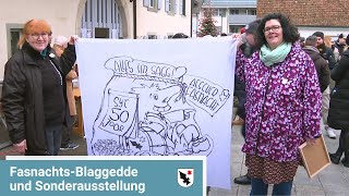 Aescher Fasnacht mit JubiläumsBlaggedde und Sonderausstellung  BirsstadtTV Aesch [upl. by Linnet]