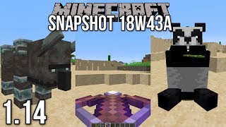 Minecraft 114 Snapshot 18w43a  Pandas Crossbows Illagers amp MORE [upl. by Aneelehs]