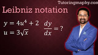 Find dydx using Leibniz notation for chain rule [upl. by Ahseeyt476]