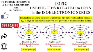 ISOELECTRONIC  Useful Tips for Solving Practice Questions Related to Ions in Isoelectronic Series [upl. by Birdt]