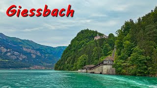 Switzerland 2024  from Iseltwald to Giessbach Giesbach Falls Grandhotel Giessbach [upl. by Jesselyn]