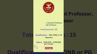 Employees State Insurance CorporationESIC Recruitment 2024 jobvacancy jobs ytshortsvideo new [upl. by Nanaek]