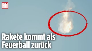 StarshipRakete von Elon Musk nach Start explodiert [upl. by Dallas]