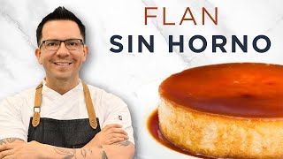 FLAN SIN HORNO Fácil Rápido y MUY TIERNO [upl. by Goodrow]