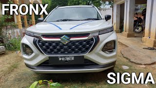 Maruti Fronx Sigma  FRONX marutisuzukifronx marutisuzuki minivlog automobile [upl. by Mandych]