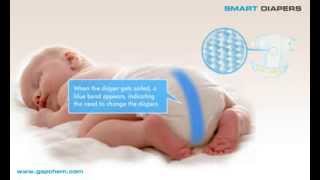 Bromophenol blue as wetness indicator in Diapers by httpgspchemcomindexhtml [upl. by Elna874]