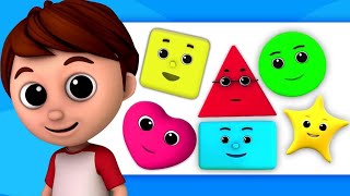 The Shapes SongWe are Shapes Triangle Rectangle Rhymescircle Learn Shape Nursery Rhymes kids [upl. by Calvina]