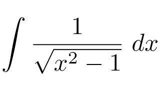 Integral of 1sqrtx21 substitution [upl. by Hawken]