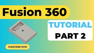 Extrude Pocket and Next Geometry Constraints  Fusion 360 Tutorial for Beginners  Part 2 [upl. by Yahsed]