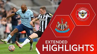 Newcastle United 10 Brentford  Extended Highlights [upl. by Uwkuhceki]