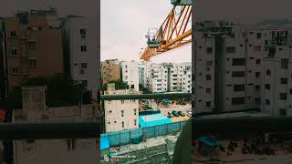 Tower crane operator 🏗️ share 👍 Iike ❤️shorts towercrane crane song [upl. by Enirtak492]