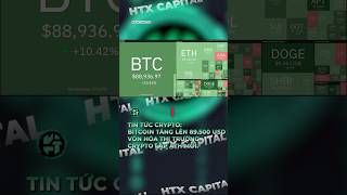 Bitcoin tăng lên 89500 USD vốn hóa thị trường crypto lập ATH htxcapital tradecoinhtx btc [upl. by Ynnej]