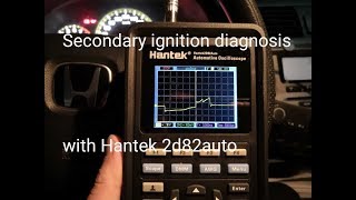 Handheld automotive oscilloscope instructionsSecondary ignition diagnosis with Hantek 2d82auto [upl. by Annej507]