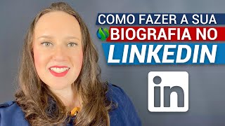 Emprego novo como fazer uma biografia no LinkedIn [upl. by Akilaz206]