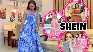 COMPREI E PROVEI VÁRIOS VESTIDOS DA SHEIN 🛍️ RENOVANDO GUARDA ROUPA [upl. by Isiad]