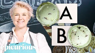 Ice Cream Expert Guesses Cheap vs Expensive Ice Creams  Price Points  Epicurious [upl. by Yerahcaz]