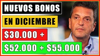 😲quot¡URGENTE 52000 55000 y 30000 para Jubilados y Pensionados y AUH en Diciembrequot [upl. by Parsons]