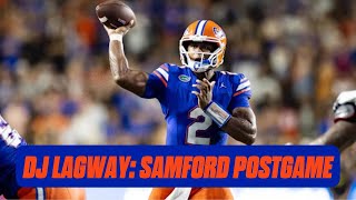 DJ Lagway Talks First Career Start amp RecordSetting 456Yard Game  Florida Gators Football [upl. by Luhem]