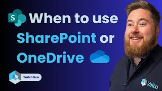 When to use SharePoint vs OneDrive [upl. by Shelbi]