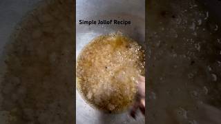 Simple Jollof recipe Foodie Journey [upl. by Grand]