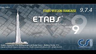 Etabs 9 7 4 Version Francaise [upl. by Etnomaj842]