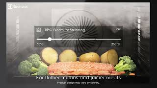 Electrolux Oven  Ultimate Taste 900 Matrix 70L  Steamify makes it easier to cook with steam [upl. by Kennan]