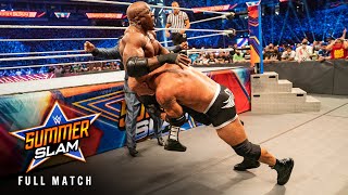 FULL MATCH Bobby Lashley vs Goldberg — WWE Title Match SummerSlam 2021 [upl. by Hatcher898]