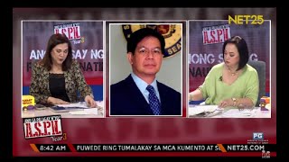 PING LACSON on Designated Survivor and New Senate Building Interview on NET25 [upl. by Htebasile]