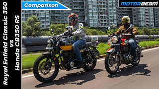 Royal Enfield Classic 350 vs Honda CB350 RS  Tit For Tat  MotorBeam [upl. by Beard]