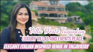 Villa DEste Tagaytay Luxury Villas and Events Place  Elegant Italian Inspired Venue in Tagaytay [upl. by Bolger169]