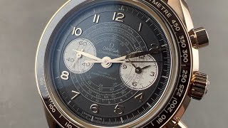 Omega Speedmaster Chronoscope quotBronze Goldquot 32992435110001 Omega Watch Review [upl. by Gwenn]